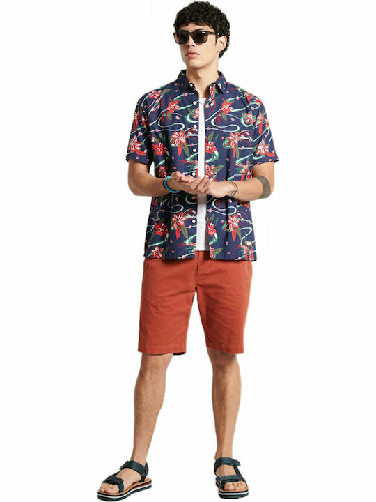 Superdry HAWAIIAN Men's Shirt Short Sleeve Cotton Multicolour