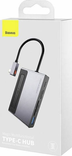 Baseus Magic USB-C Docking Station με HDMI 4K PD Γκρι
