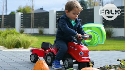 Kids Foot-to-Floor Ride On Tractor with Trailer Case II Red