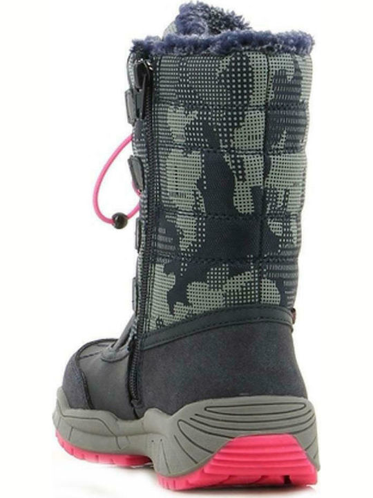 Kinder-Schneestiefel mit Reißverschluss Blau