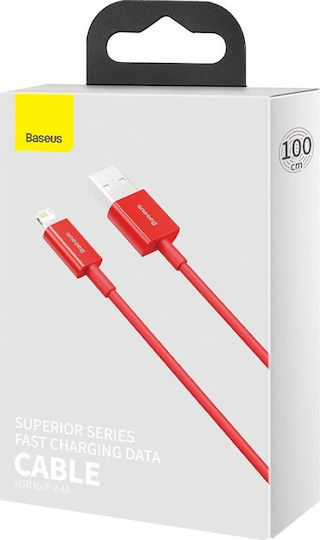 Baseus Superior USB-A to Lightning Cable Red 1m (CALYS-A09)