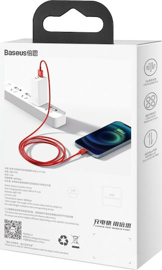 Baseus Superior USB-A to Lightning Cable Red 1m (CALYS-A09)