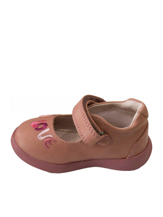 Παιδικές Μπαλαρίνες Anatomisch mit Bügel- und Schleifenverschluss Synthetisches Leder Rosa