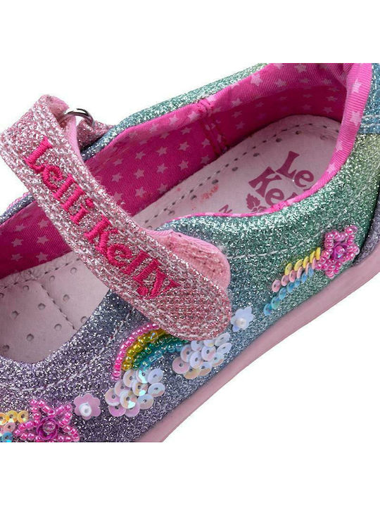Παιδικές Μπαλαρίνες mit Bügel- und Schleifenverschluss Stoff Mehrfarbig Rainbow Treasure