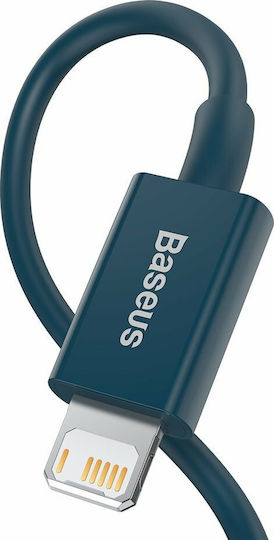 Baseus Superior Regular USB-A la Cablu Lightning Albastru 2m (CALYS-C03)
