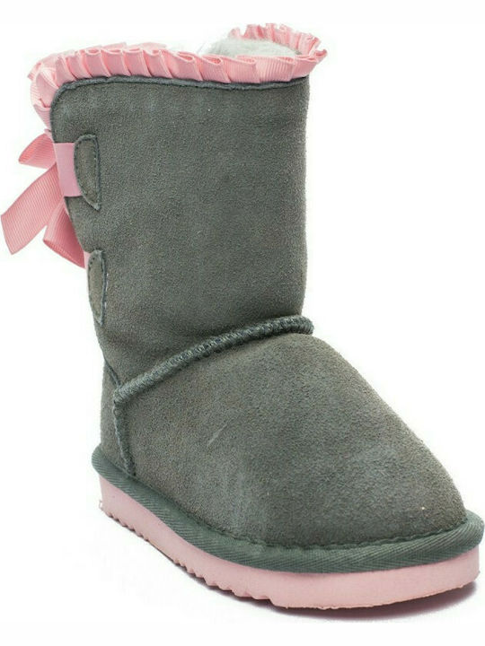 Childrenland -R Kids Suede Boots Gray