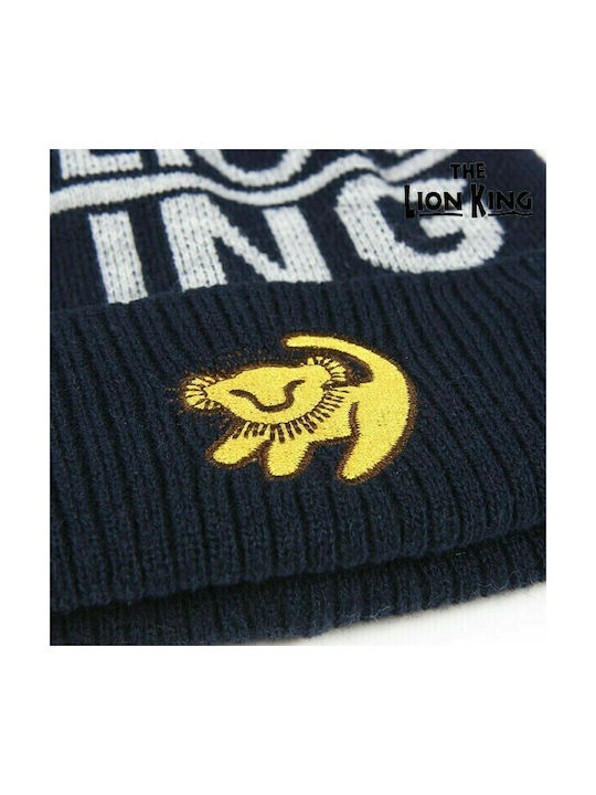 Cerda Lion King Kids Beanie Set with Gloves Knitted Gray