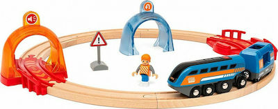 Brio Toys Smart Tech Sound Action Σετ με Τρενάκι από Ξύλο για 3+ Ετών