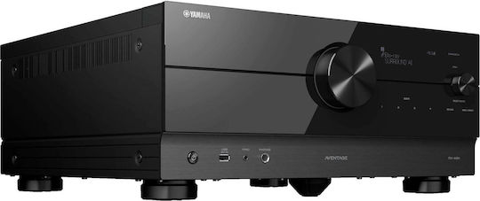 Yamaha RX-A8A Home Cinema Receiver 4K/8K 11.2 Channels 185W/8Ω with HDR and Dolby Atmos Black