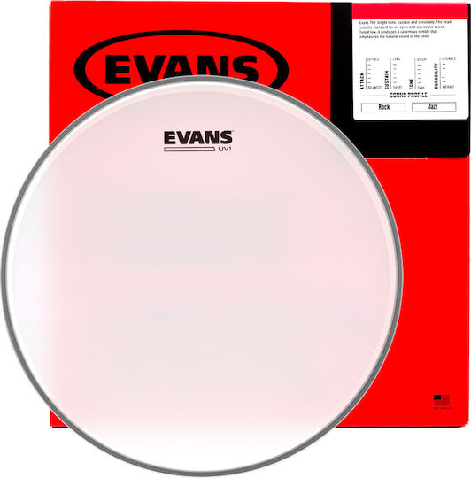 Evans Coated White Δέρμα κάσας για Κρουστά 14"