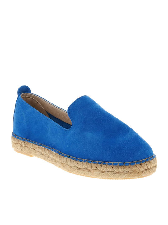 MAR139 Women's Suede Espadrilles Blue