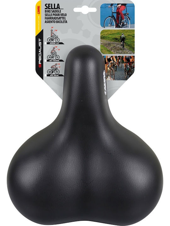 Lampa S-6 Σέλα Ποδηλάτου Μαύρη 260 x 225 mm