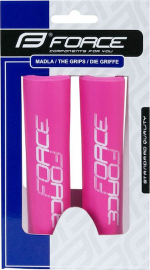 Force Lox 382974 Χειρολαβές Ποδηλάτου σε Ροζ Χρώμα 130mm από σιλικόνη