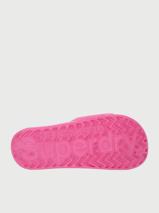 Superdry Frauen Flip Flops in Fuchsie Farbe