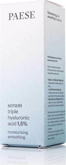 Paese Triple Acid 1,5% Moisturizing & Anti-aging Serum Face with Hyaluronic Acid for Detoxification 30ml