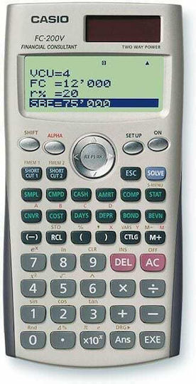 Casio Scientific Calculator 12 Display Digits in Gray Color