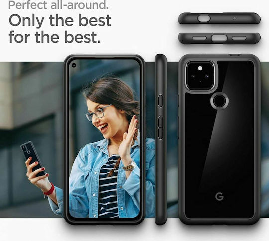Spigen Ultra Hybrid Back Cover Plastic 2mm Black (Google Pixel 5a 5G)
