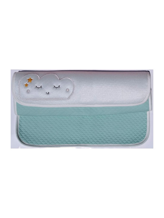 Morven Waterproof Swaddle Wrap Light Blue 67x50cm.