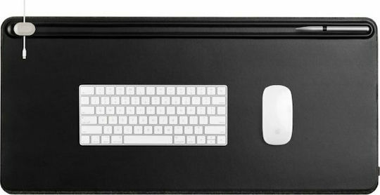 Orbit Double Desk Pad Cloth Large Black 89x42cm