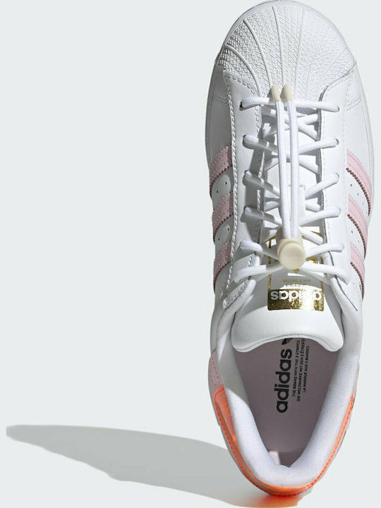 Superstar Sneakers Cloud White / Clear Pink / Solar Red