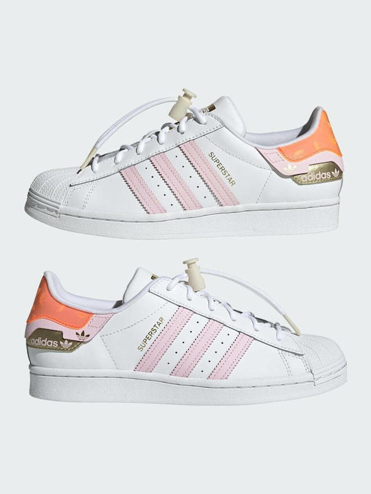 Superstar Sneakers Cloud White / Clear Pink / Solar Red