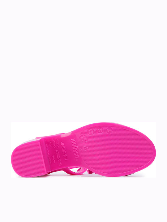 32962 Leder Sandalen Fuchsie