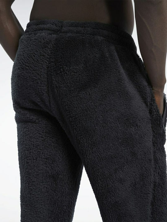 Classics Sherpa Sweatpants Glossy with Elastic Black