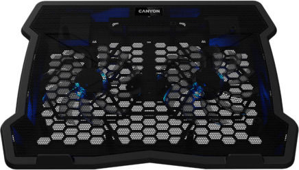 Canyon HubLED Cooling Pad for Laptop up to 15.6" with 2 Fans and Lighting