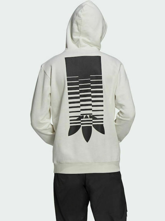 Adidas Symbol Men's Sweatshirt with Hood and Pockets Core White