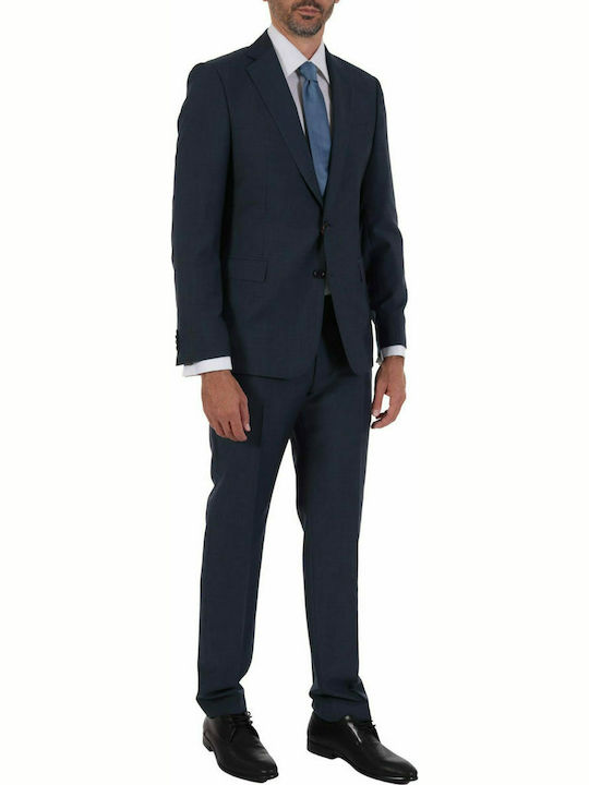 TOM FRANK SUIT MICRO DESIGN CF ITALY/BL111 MARZOTTO BLUE