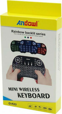 Andowl Q-K03 Wireless Keyboard with Touchpad English US