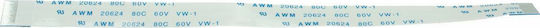 Powertech FFC Cable - Ribbon 16 PIN 0.5mm Pitch (140 x 8mm) C TYPE (CON-R011)