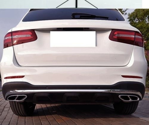 Carner Car Rear Chrome Caps for AMG Look Exhaust Tips for Mercedes W212 FL W166 C292 W117 W205 X253 W253 Universal Mercedes-Benz GLE / C Class Chrysler GS