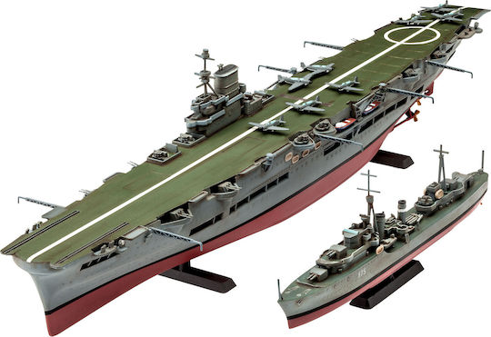 Revell HMS Ark Royal & Tribal Class Destroyer Modeling Figure Ship 110 Pieces in Scale 1:720