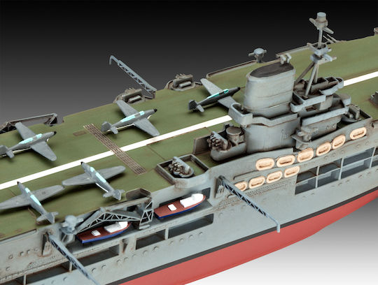 Revell HMS Ark Royal & Tribal Class Destroyer Фигура за Моделизъм Кораб 110 Части в Мащаб 1:720