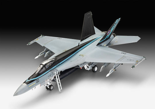 Revell Top Gun Maverick's F/A-18E Super Hornet Modeling Figure Airplane Black 161 Pieces in Scale 1:48