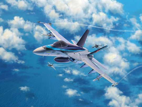 Revell Top Gun Maverick's F/A-18E Super Hornet Modeling Figure Airplane Black 161 Pieces in Scale 1:48