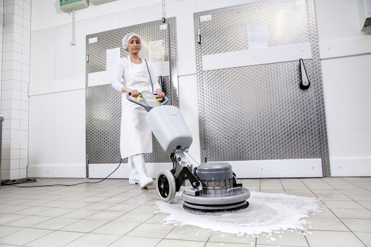 Karcher BDS 43/ Orbital C Машини за почистване на подове Ротационна 12лт с мощност 1100W