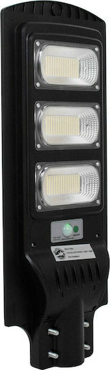GloboStar Street Solar Light 150W 12000lm Cold White 6000K with Motion Sensor, Photocell and Remote Control IP65