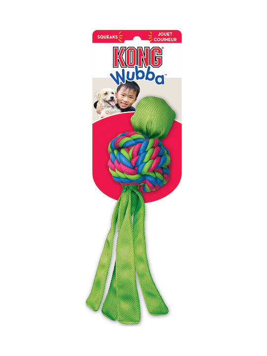 Kong Wubba Weaves Υφασμάτινο Παιχνίδι Σκύλου Large 1τμχ (Διάφορα Χρώματα)