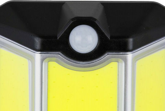 GloboStar Στεγανός Ηλιακός Προβολέας LED 20W Ψυχρό Λευκό 6000K με Αισθητήρα Κίνησης IP65