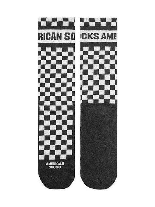 American Socks Checkerboard Gemusterte Socken Black / White 1Pack