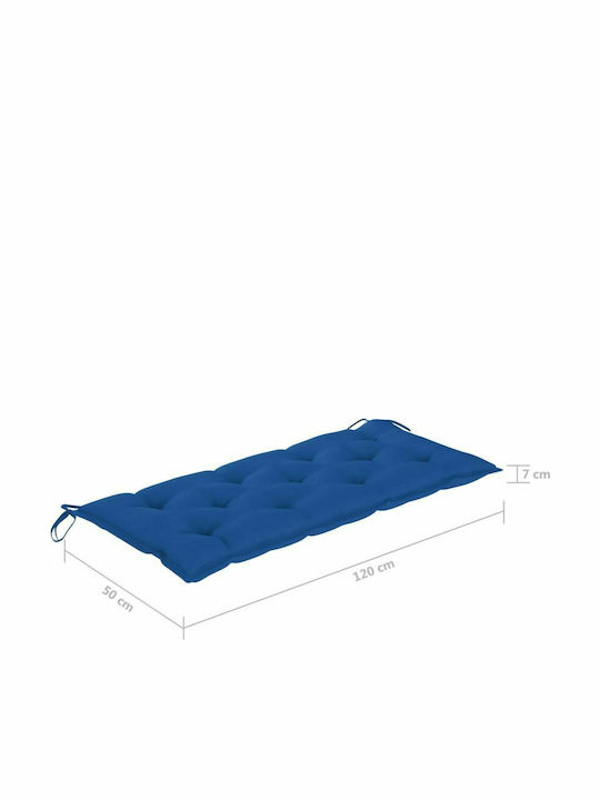 Bancă Exterior Bambus cu Perne 120x55x90cm