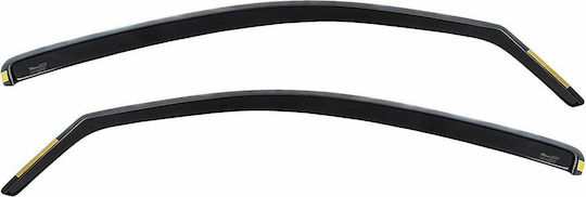 Heko Set of Windbreakers Front Car Dark Fime for Volkswagen Golf VI 5D 2008 2pcs