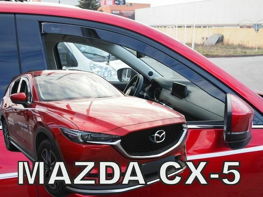 Heko Σετ Ανεμοθραύστες Αυτοκινήτου Μπροστινοί Σκούρο Φιμέ για Mazda CX-5 2τμχ