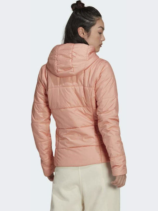 Originals Women's Short Puffer Jacket for Winter with Hood Ambient Blush