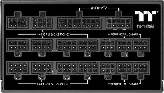 Thermaltake Toughpower TF1 TT Premium Edition 1550W Μαύρο Τροφοδοτικό Υπολογιστή Full Modular 80 Plus Titanium