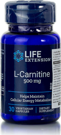 Life Extension L Carnitine с Карнитин 500мг 30 вегетариански капсули