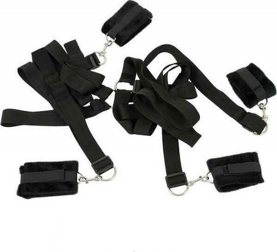 You2Toys Bad Kitty Bed Restraint Set Bed Restraint Set in Black Color 5pcs