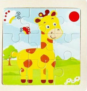 Holz Kinderpuzzle Abgesteckt 4 Stück